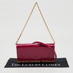 Louis Vuitton Indian Rose Monogram Vernis Ana Clutch Bag