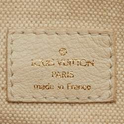 Louis Vuitton Light Beige Canvas Bowly Polka Dot Panama Bag
