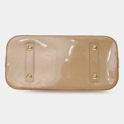 Louis Vuitton Beige Monogram Vernis Leather Alma PM Satchel