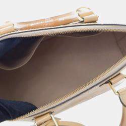 Louis Vuitton Beige Monogram Vernis Leather Alma PM Satchel