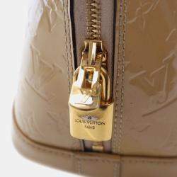 Louis Vuitton Beige Monogram Vernis Leather Alma PM Satchel