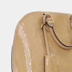 Louis Vuitton Beige Monogram Vernis Leather Alma PM Satchel