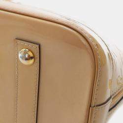 Louis Vuitton Beige Monogram Vernis Leather Alma PM Satchel