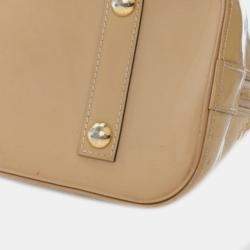 Louis Vuitton Beige Monogram Vernis Leather Alma PM Satchel