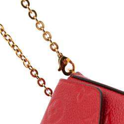 Louis Vuitton Red Monogram Empreinte Pochette Felicie