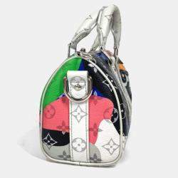 Louis Vuitton Multicolor Canvas Leather Monogram LV Portrait Keepall Bandouliere 25 Boston Handbag 