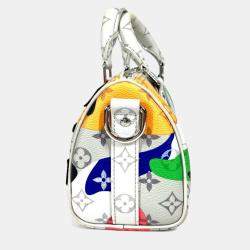 Louis Vuitton Multicolor Canvas Leather Monogram LV Portrait Keepall Bandouliere 25 Boston Handbag 