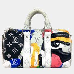 Louis Vuitton Multicolor Canvas Leather Monogram LV Portrait Keepall Bandouliere 25 Boston Handbag 