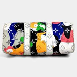 Louis Vuitton Multicolor Canvas Leather Monogram LV Portrait Keepall Bandouliere 25 Boston Handbag 