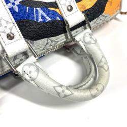 Louis Vuitton Multicolor Canvas Leather Monogram LV Portrait Keepall Bandouliere 25 Boston Handbag 