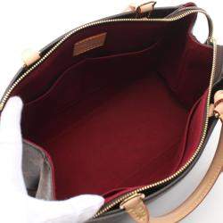Louis Vuitton Brown Coated Canvas Leather Monogram Petit Palais PM Handbag 
