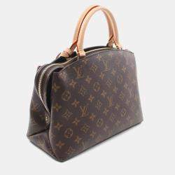Louis Vuitton Brown Coated Canvas Leather Monogram Petit Palais PM Handbag 
