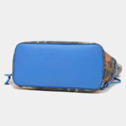 Louis Vuitton Blue Printed Masters Collection Neverfull MM 