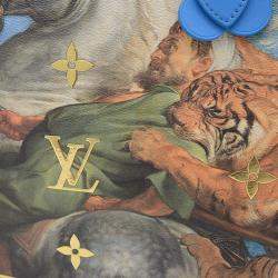 Louis Vuitton Blue Printed Masters Collection Neverfull MM 
