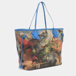Louis Vuitton Blue Printed Masters Collection Neverfull MM 
