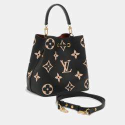 Pre Owned Louis Vuitton Black Monogram Empreinte Neonoe MM Shoulder Bag 