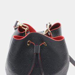 Louis Vuitton Navy Leather Monogram Empreinte Neonoe Shoulder Bag