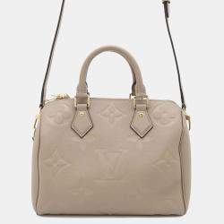 Louis Vuitton Beige Monogram Empreinte Speedy Bandouliere 25 Shoulder Bag