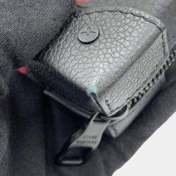 Louis Vuitton Black Monogram Taurillon Yayoi Kusama Soft Trunk Wallet 