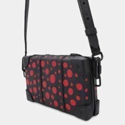 Louis Vuitton Black Monogram Taurillon Yayoi Kusama Soft Trunk Wallet 