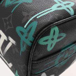 Louis Vuitton Black Monogram Eclipse Keepall Bandouliere 25 Graffiti Shoulder Bag