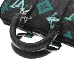 Louis Vuitton Black Monogram Eclipse Keepall Bandouliere 25 Graffiti Shoulder Bag