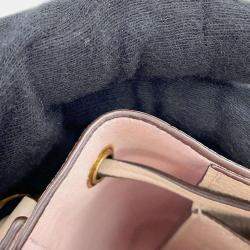 Louis Vuitton Greige Calf Leather Nano LockMe Bucket Bag