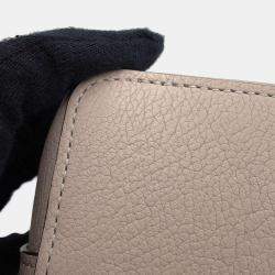Louis Vuitton Greige Calf Leather Nano LockMe Bucket Bag