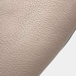 Louis Vuitton Greige Calf Leather Nano LockMe Bucket Bag