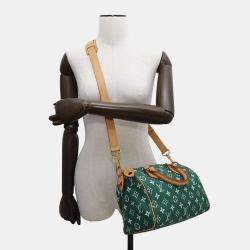 Louis Vuitton Vert Calf Leather Speedy Bandouliere 25 Boston Bag