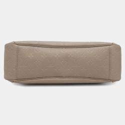 Louis Vuitton Tourterelle Monogram Empreinte Leather Trianon MM Tote Bag