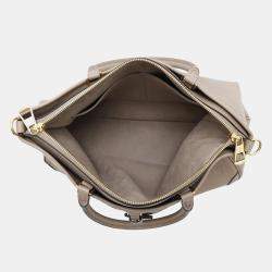 Louis Vuitton Tourterelle Monogram Empreinte Leather Trianon MM Tote Bag