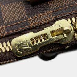 Louis Vuitton Brown Damier Ebene Canvas Keepall Bandouliere  Size 45
