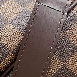 Louis Vuitton Brown Damier Ebene Canvas Keepall Bandouliere  Size 45