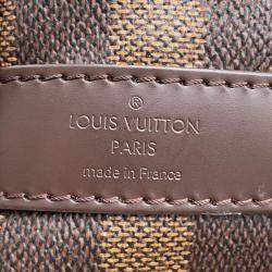 Louis Vuitton Brown Damier Ebene Canvas Keepall Bandouliere  Size 45