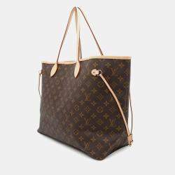 Louis Vuitton Beige Monogram Neverfull GM Tote Bag