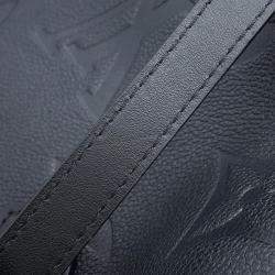 Pre Owned Louis Vuitton Noir Monogram Empreinte Leather Speedy Bandouliere Size 25