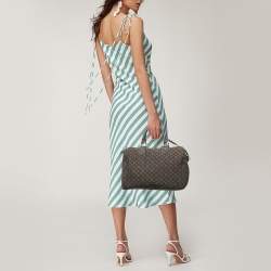 Louis Vuitton Fusain Monogram Mini Lin Canvas Speedy 30 Bag