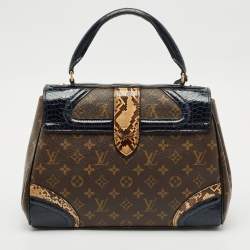 Louis Vuitton Blue Marine Monogram Alligator and Python Monogramissime Bag