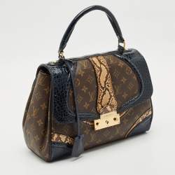 Louis Vuitton Blue Marine Monogram Alligator and Python Monogramissime Bag