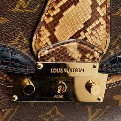 Louis Vuitton Blue Marine Monogram Alligator and Python Monogramissime Bag