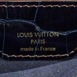 Louis Vuitton Blue Marine Monogram Alligator and Python Monogramissime Bag