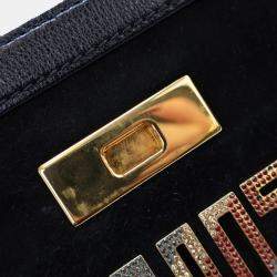 Louis Vuitton Black Suede Avant Garde Shoulder Bag