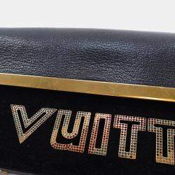 Louis Vuitton Black Suede Avant Garde Shoulder Bag