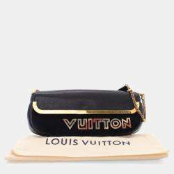 Louis Vuitton Black Suede Avant Garde Shoulder Bag