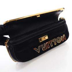 Louis Vuitton Black Suede Avant Garde Shoulder Bag