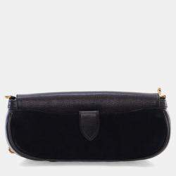 Louis Vuitton Black Suede Avant Garde Shoulder Bag