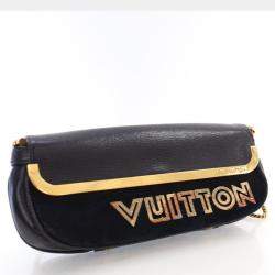 Louis Vuitton Black Suede Avant Garde Shoulder Bag