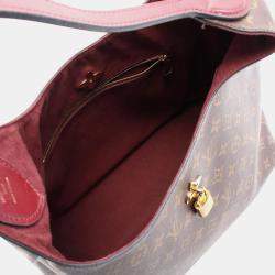 Louis Vuitton Brown Monogram Flower Hobo Shoulder Bag M43547   