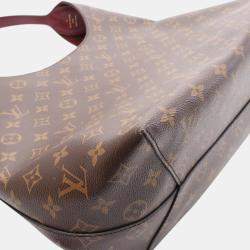 Louis Vuitton Brown Monogram Flower Hobo Shoulder Bag M43547   